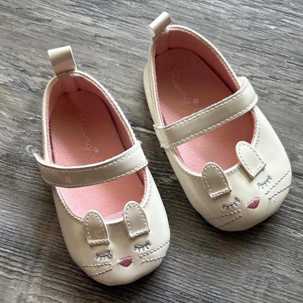 Rising Star Cream Bunny Slippers for Kids